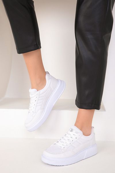 SOHO Women's White Sneakers 16880