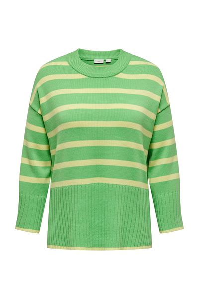 Only Carmakoma CARHELLA LS ВІЛЬНИЙ СМУГАСТИЙ ВИРІЗ ГОРЛОВИНИ KNT