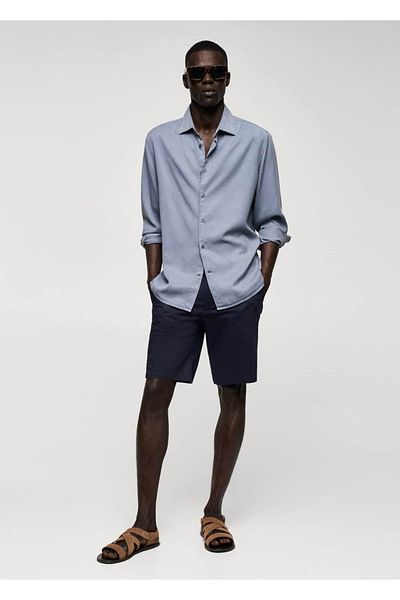 MANGO Man Lyocell-Fluid-Shirt