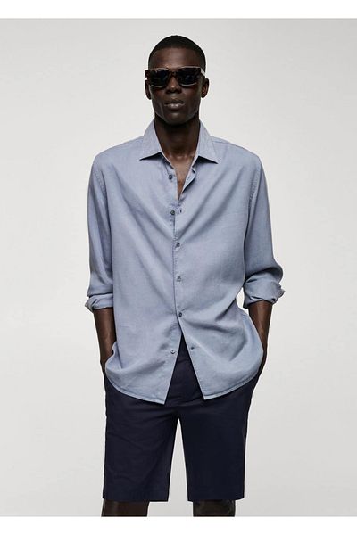 MANGO Man Lyocell-Fluid-Shirt