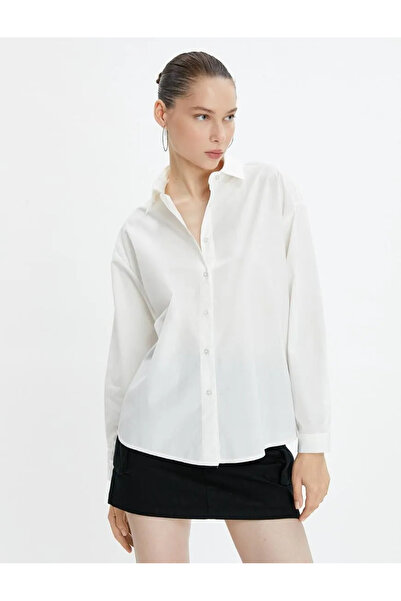 Koton 4wal60055ıw Női ing fehér