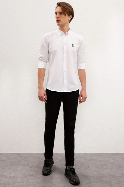 U.S. Polo Assn. G081gl004 1672246   Gox023k Ανδρικό πουκάμισο λευκό