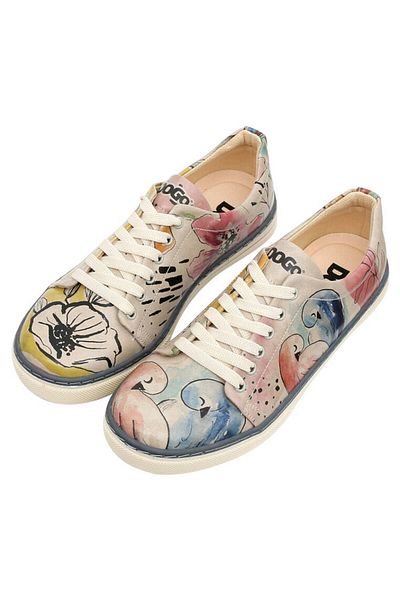 Dogo Pantofi de damă din piele vegană multicoloră - O pereche de design Doves