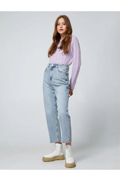 Koton 4wal40204md Pantaloni de damă în jean Indigo deschis