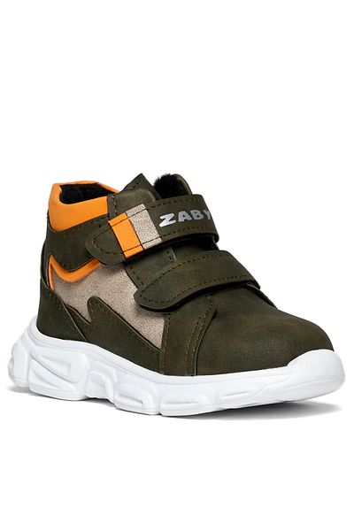 Tonny Black Dětské Unisex hnědé oranžové boty na suchý zip Comfortable Fit