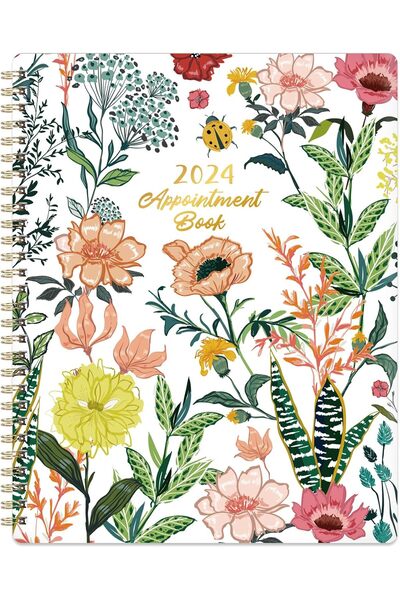 Janissary Kaktüs Model Spiralli Termo Kapak 2024 Yılı A5 Günlük Ajanda 12 Ayl...