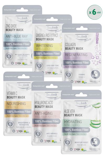 Deep Fresh Disposable Paper Face Mask 6 Pieces