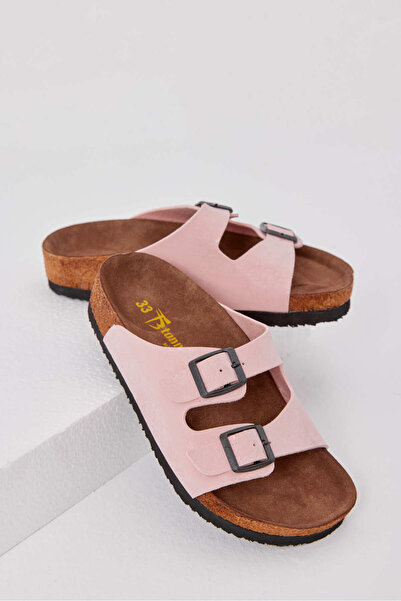 Tonny Black Gyerek púder, kényelmes szabású, politalpú, duplacsatos nubuk szandál