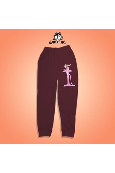 MarkaTurko Ροζ πάνθηρα με στάμπα unisex Παιδική φόρμα από βαμβάκι ειδικής σχεδίασης 2705-B25