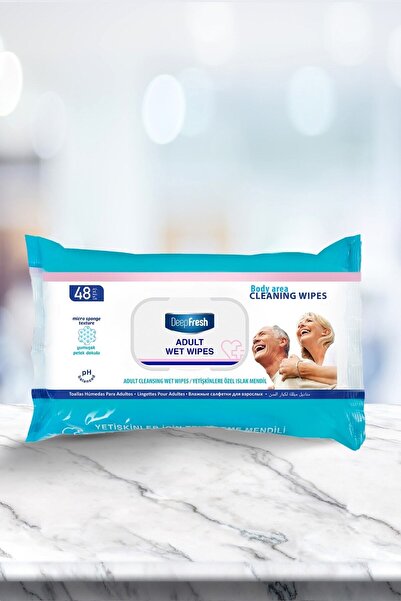 Deep Fresh Yetişkin Vücut Temizleme Mendili 3 x 48 Yaprak