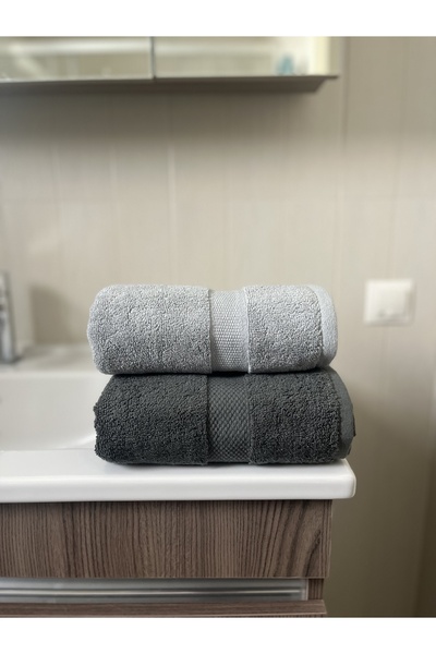 SHAL HOME Shal 100% Cotton Set of 2 Hand & Face Towels
