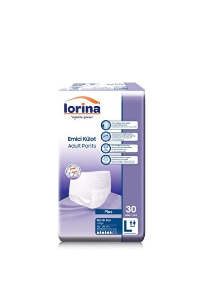 LORİNA Yetişkin Emici Külot Large 30'lu 8 Paket 240 Adet
