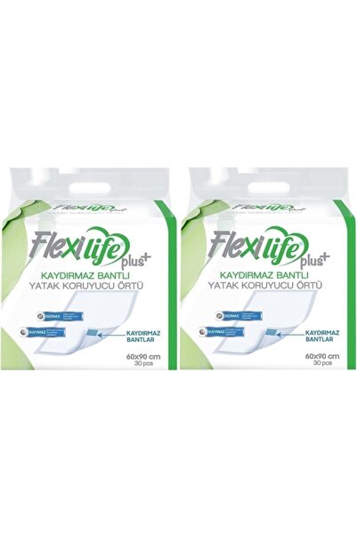 Flexi Life Plus Kaydırmaz Bantlı Kedi Köpek Çiş Pedi 2 Paket 60 Adet 60x90cm