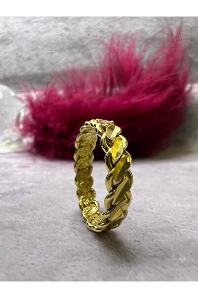 simagümüş 925 AYAR GÜMÜŞ YÜZÜK 22 AYAR ALTIN KAPLAMALI