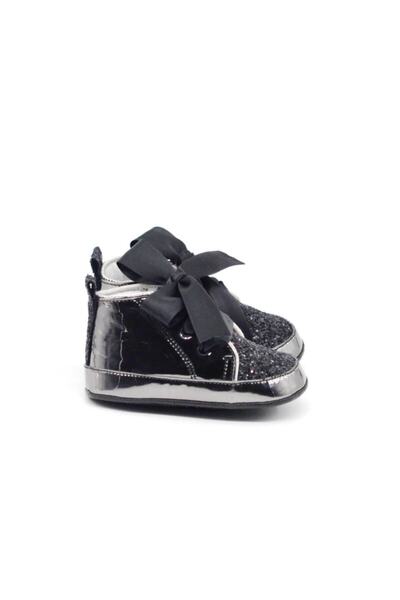 Babytor Black Glitter Baby Shoes