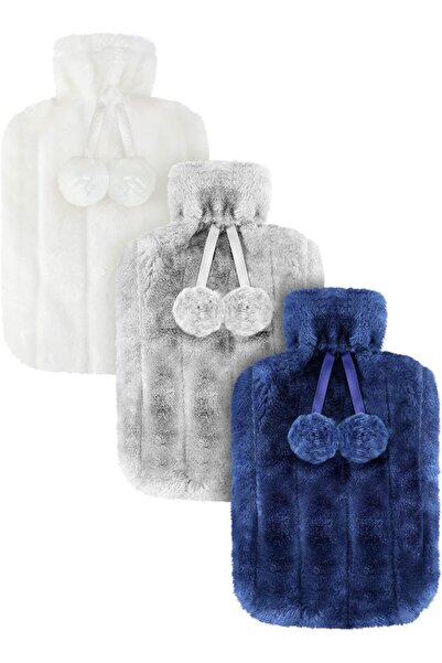 Janissary Peluş Kılıflı Çıkarılabilir Sıcak Su Torbası Yumuşak Kılıflı Yıkanabilir 2 Lt