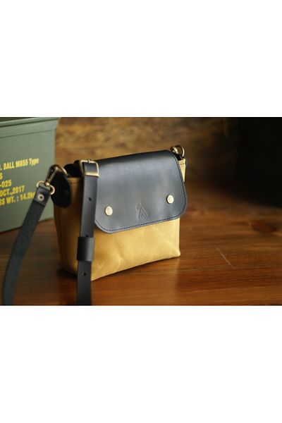 Craftelier Mini Tote Canvas & Leather Bag with Color Options