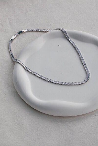 Inure Jewelry SHINING STAR GÜMÜŞ RENK SUYOLU ÇELİK KOLYE