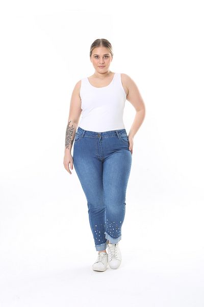 EYLÜLXXL Women's Lithe Drop Print High Waist Trousers