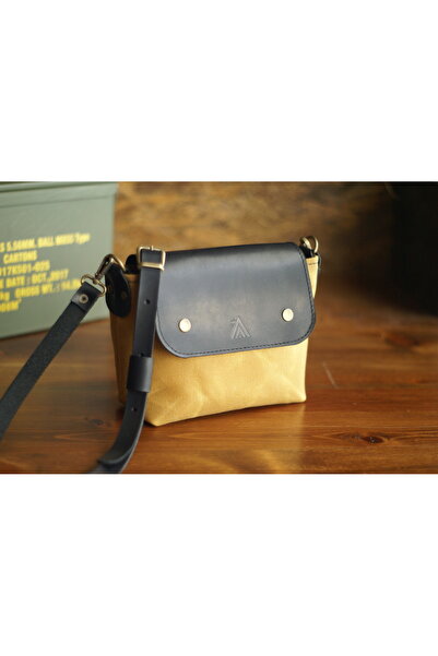 Craftelier Mini Tote Mumlu Kanvas & Deri Casual Çanta
