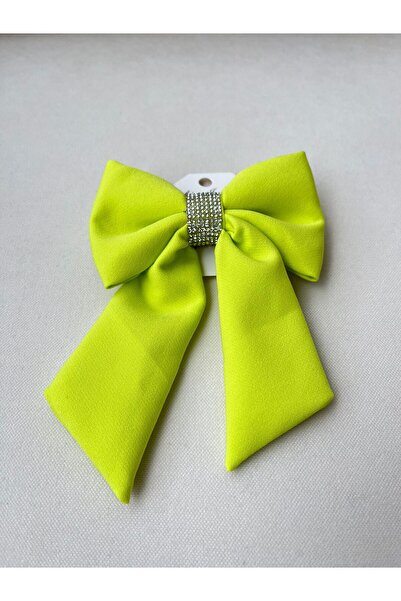 gül sezgin butik Cataramă cu fundă pentru femei cu detaliu din piatră verde f...