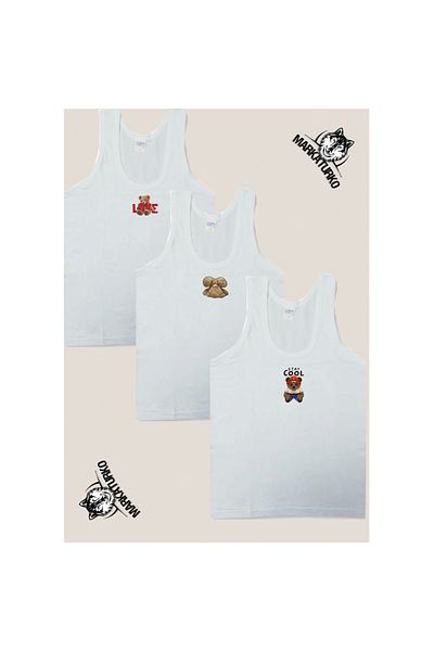 MarkaTurko BEARER CUSTOM DESIGN PRINTED BOY'S CLASSIC ATHLETE 3-PACK