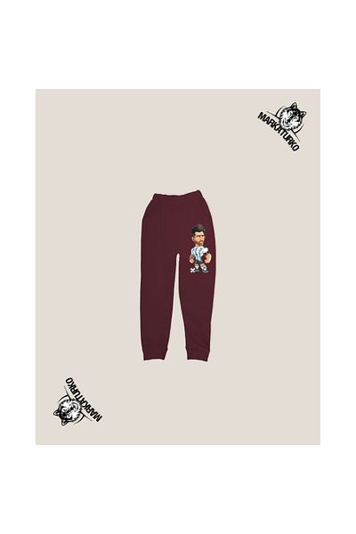 MarkaTurko Παιδική φόρμα MESSI με στάμπα unisex Special Design Βαμβακερή μπορντό 2405-B115