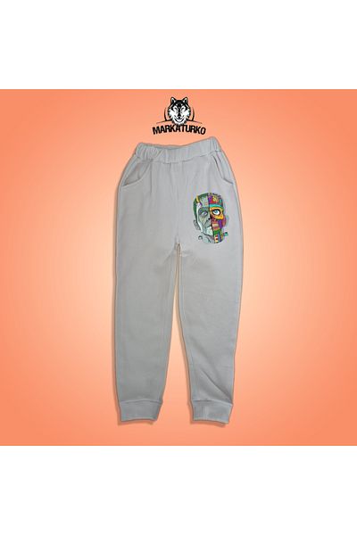 MarkaTurko Frankeinstein printed unisex Προσαρμοσμένο Σχέδιο Βαμβακερή παιδική φόρμα 2905-B85