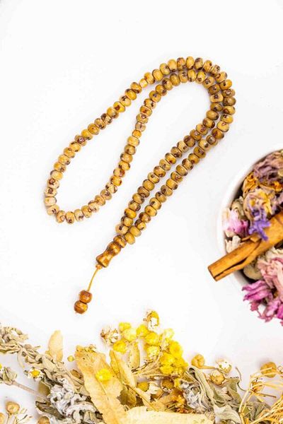 EVVAHE DOĞAL 99 Pieces Model Palm Seed Rosary