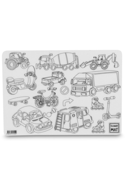 Akademi Çocuk - Funny Mat FUNNY MAT - Araçlar 25x35cm
