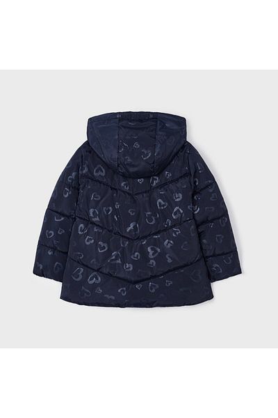 MAYORAL Girl's Patterned Padded Jacket Navy Blue L23k4494