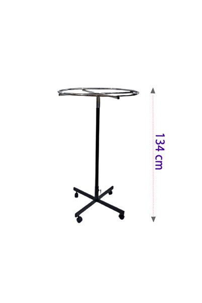 GRİDEKOR Profesyonel Tekerlekli Daire Mağaza Askılığı, Elbise Askılığı, Mağaz...