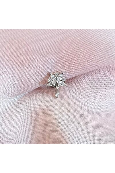 Bylin Cerrahi Çelik Barlı, Zirkon Taşlı Piercing-1 Adet