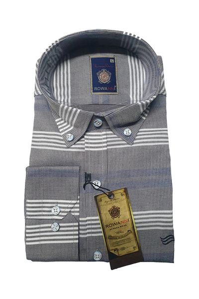 Rowanni ΑΝΔΡΙΚΟ SLIM FIT ΠΟΥΚΑΜΙΣΟ ΜΟΝΤΕΛΟ ΜΕ ΣΧΕΔΙΟ