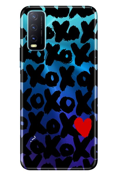 vivo حافظة متوافقة مع Y11S Y20 Y20S من السيليكون المطبوع XOXO