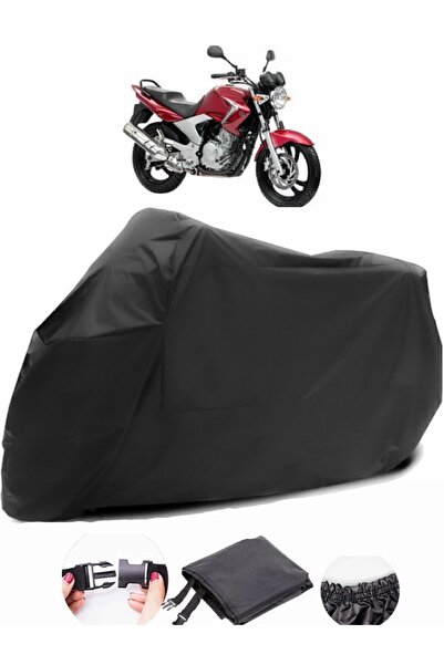 AutoZEL ياماها YBR 250 قماش مشمع أسود للدراجات النارية مقاوم للماء