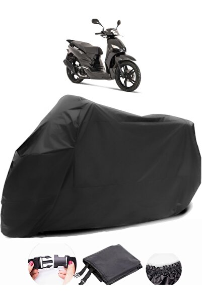 AutoZEL بيجو تويت 125 قماش مشمع أسود للدراجات النارية مقاوم للماء