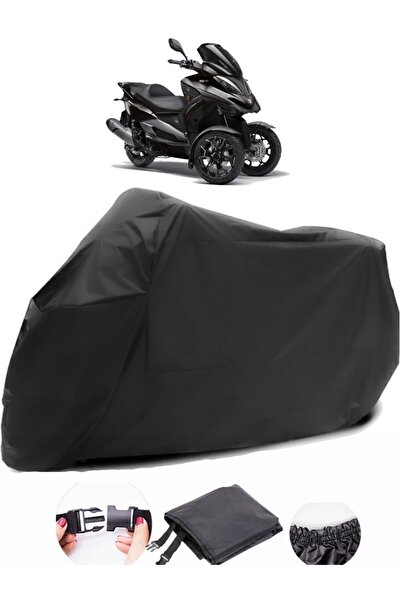 AutoZEL Qooder QV3 قماش مشمع أسود للدراجات النارية مقاوم للماء