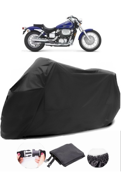 AutoZEL هوندا شادو سبيريت 750 قماش مشمع أسود للدراجات النارية مقاوم للماء