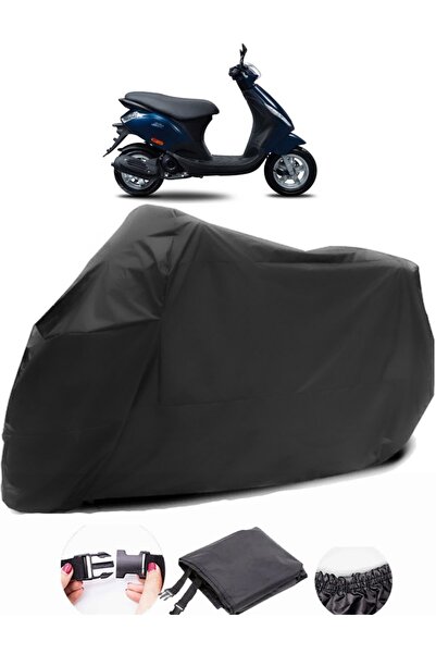 AutoZEL بياجيو زيب 100 قماش مشمع أسود للدراجات النارية مقاوم للماء