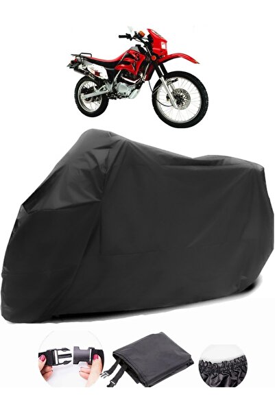 AutoZEL ليفان LF200GY-2 قماش مشمع أسود للدراجات النارية مقاوم للماء