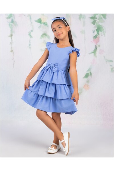 DIDuStore Κοριτσίστικο καλοκαιρινό βολάν φόρεμα με στρώσεις - κομψό σχέδιο με...