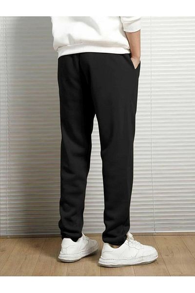 Khione Unisex Φούτερ με στάμπα σε μαύρο βουνό με ελαστικό πόδι