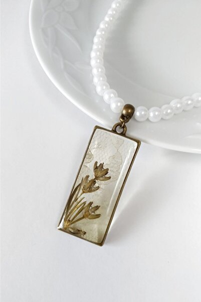 Halley Concept Special Design Handmade Real Floral Epoxy Necklace