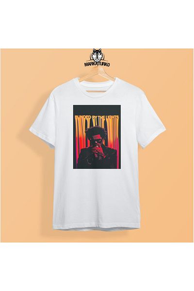 MarkaTurko The Weeknd Printed White Special Design Βαμβακερό χτενισμένο μπλουζάκι Unisex 706-B199