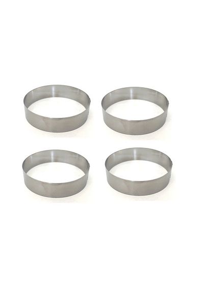 Nar kalıp Narkalıp Hamburger Bread Baking Mold 4 Pieces Diameter 10 cm Depth 2.5 cm