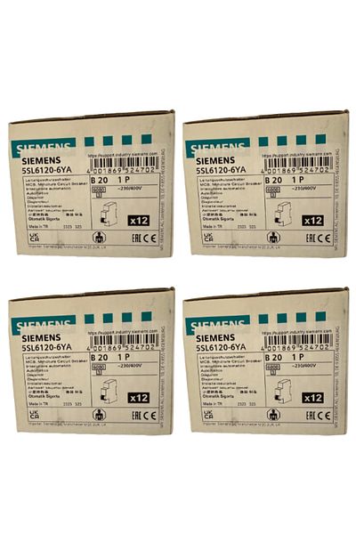 Siemens B20 1P Automatic Fuse (4 Pieces)