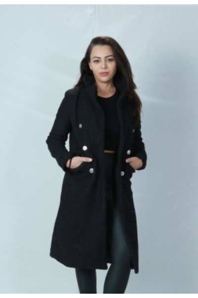 SERBA Жіночий довгий пальто з кишенями