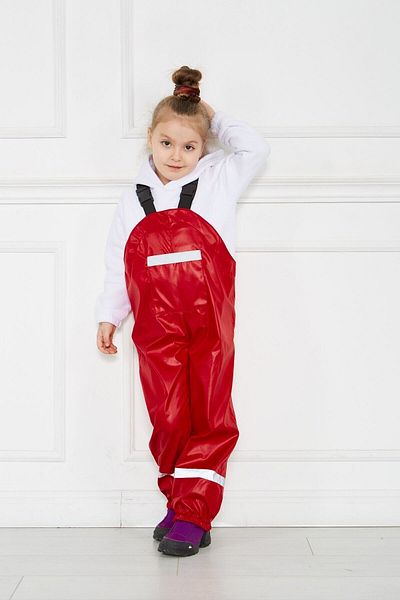 GÖKÇECİK TEKSTİL Unisex Children's Rainsuit Red Kidsabu
