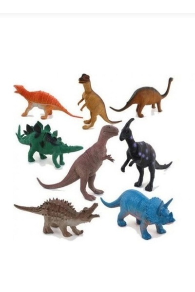 berattoys 8 parça dinazor seti oyuncak dinazorlar trex hayvan seti oyuncak ha...